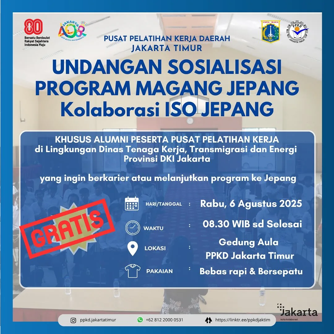 UNDANGAN SOSIALISASI PROGRAM MAGANG JEPANG – PPKD KABUPATEN BOYOLALI
